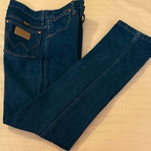 Wrangler A305 Men's Dark Blue Slim Straight Jeans 30 x 34